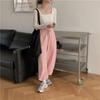 Square Neck Short Top Women's Base Shirt Long Sleeved T-shirt
