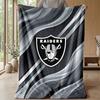Las Vegas Raiders Flanell Fleece Decke Gemütlich Warm Überwurfdecke für Sofa Bett Reisen Ganzjahresnutzung