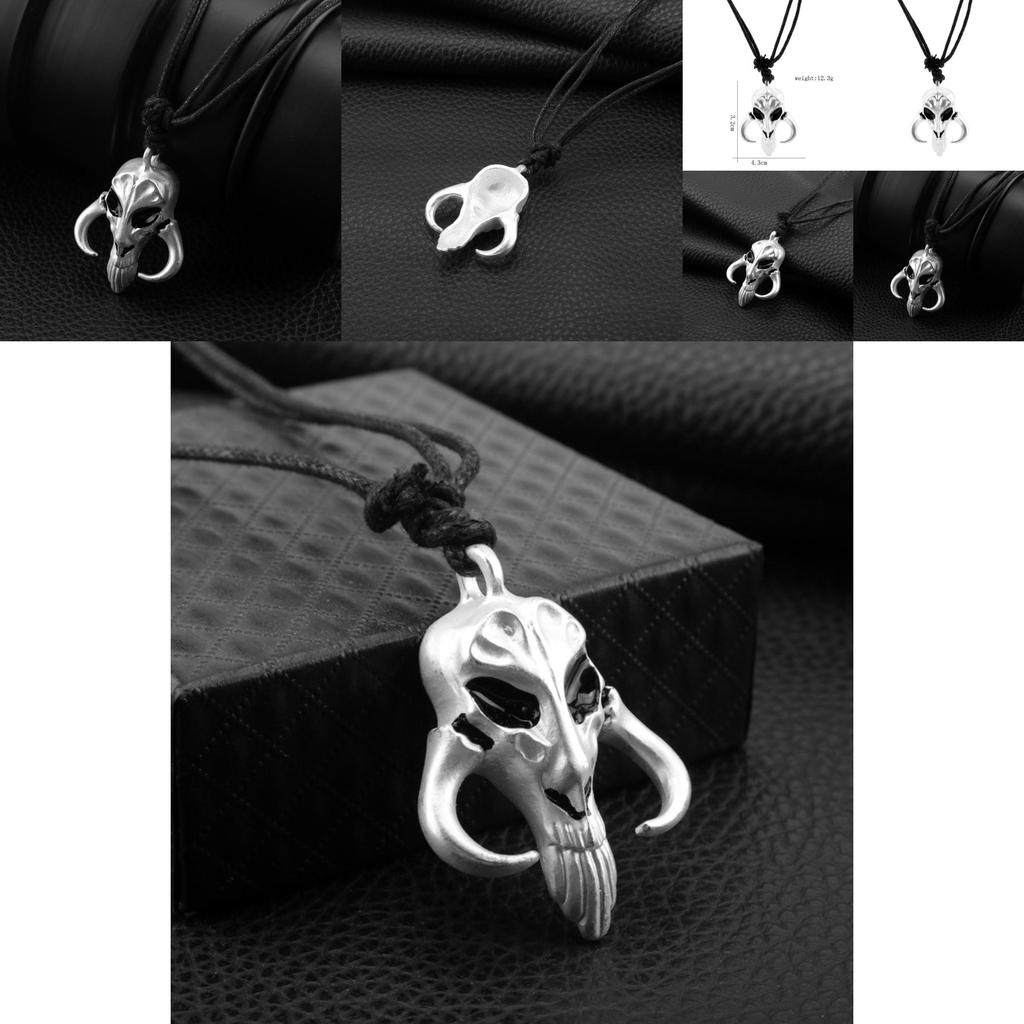 John Carter Mandalorian Pendant Necklace With Alloy Cartoon Character Design For Casual Wear