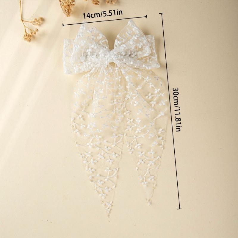 Delicate Tulle Baby Hairpin Adorable Bows Designs Gentle On Hair Decorative Perfect for Birthdays Weddings Daily Use