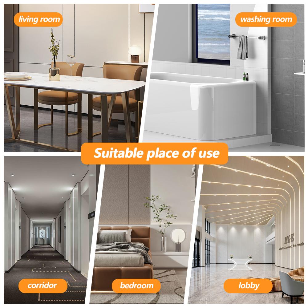 US PC Smart Glass Screen Panel Wall Switches Infrared Sensor Double Pole 90-250V 10A Power Supply 240V Single Pole