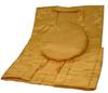Celebração Confiável do 88º Aniversário Amarelo Couro Rinzu com Leque [Leque Kimono] Conjunto Fabricado no Japão