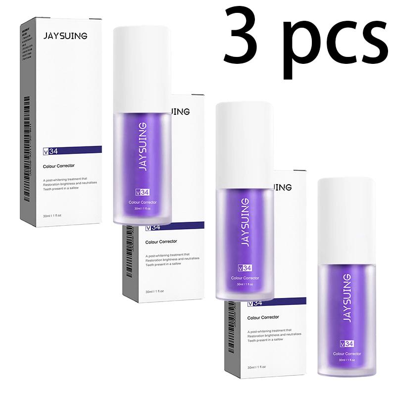 Jaysuing V34 Фиолетовая зубная паста Очищение полости рта Запах Налет Отбеливание Уход за зубами Зубная паста