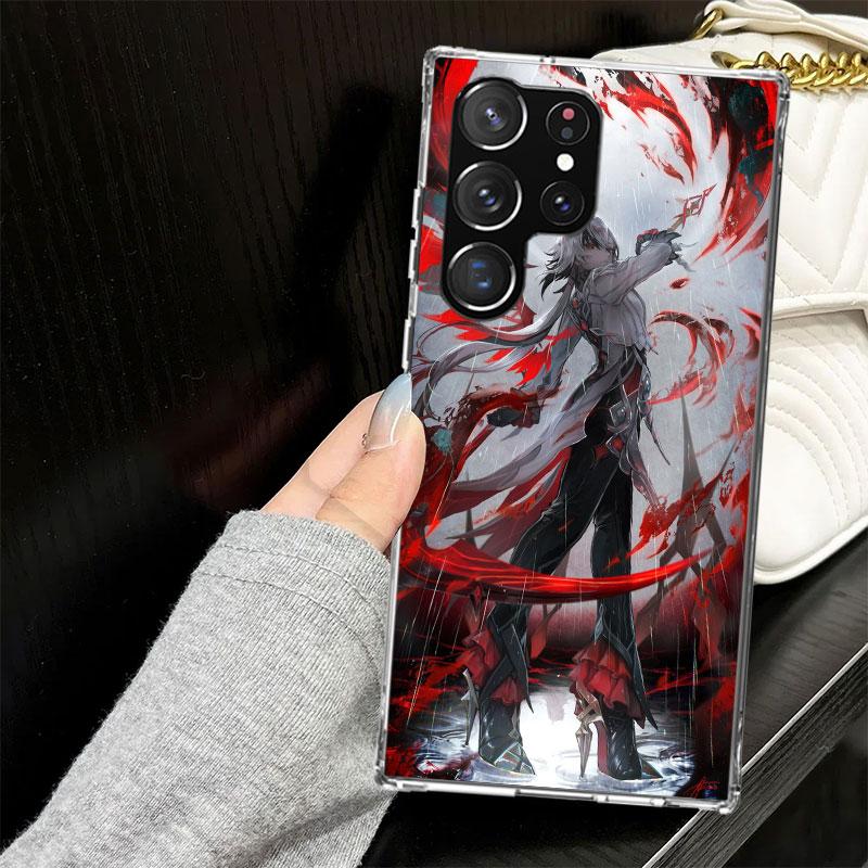 

Arlecchino Genshin Impact Case for Samsung Galaxy S25 S24 S23 S22 Ultra Soft Phone Cover S25 Edge S21 Plus S20 FE S10 + Black Co Samsung S23