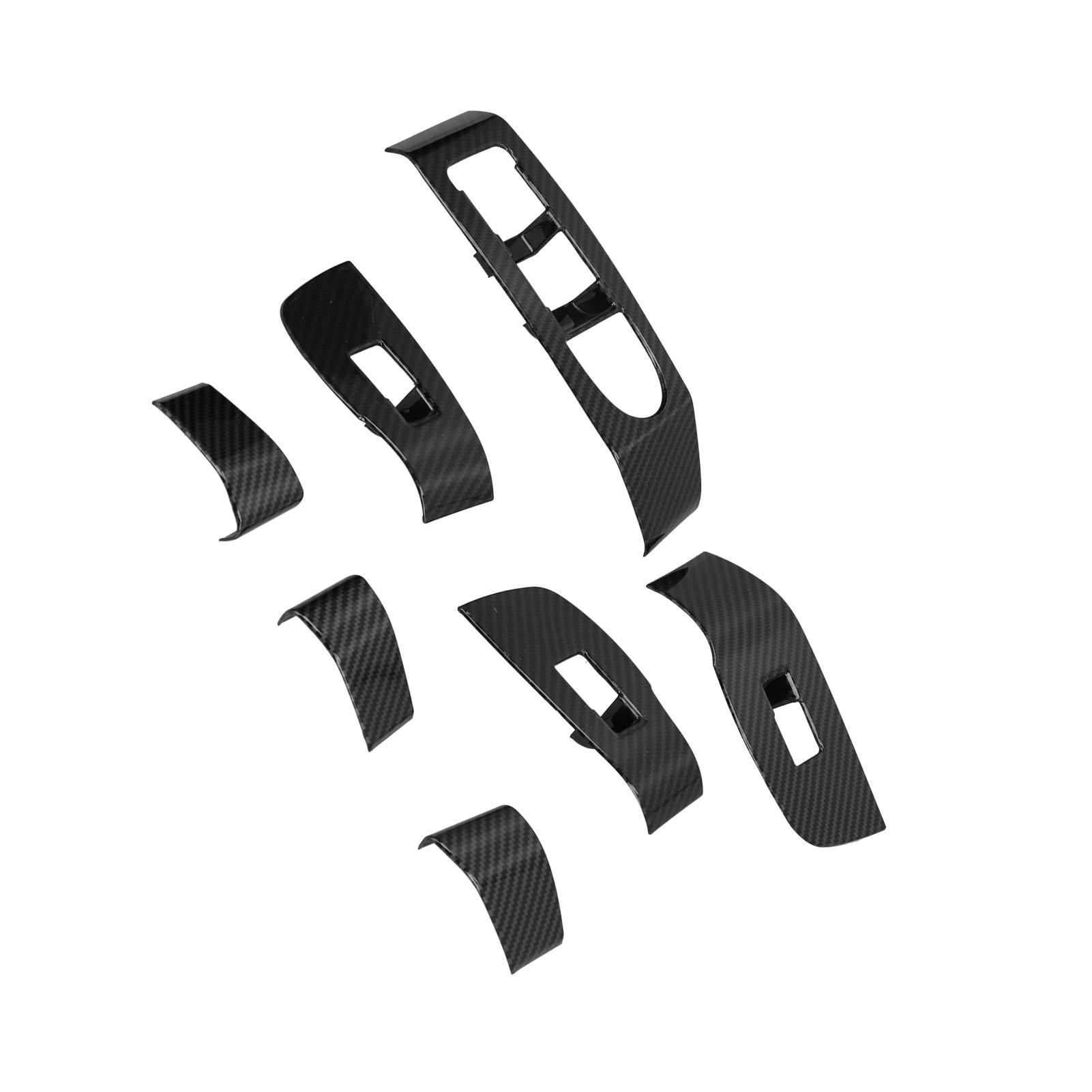 

Door Window Switch Panel Cover Trims Carbon Fiber Style Decoration for Mazda 3 CX 30