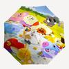 1pc Outdoor Umbrella with BT21 Characters - Automatic Opening/Closing, Portable 3-Fold Design, 8-Rib Iron Frame - Perfect Gift for Fans, Traveler
