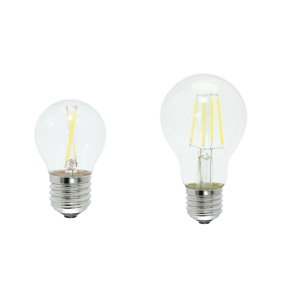 

1pcs E27 LED Filament Lamp 2W 4W 6W 8W G45 A60 Retro Glass Edison Dimmable AC 220V Bulb Replace 20W 40W 50W Halogen Light
