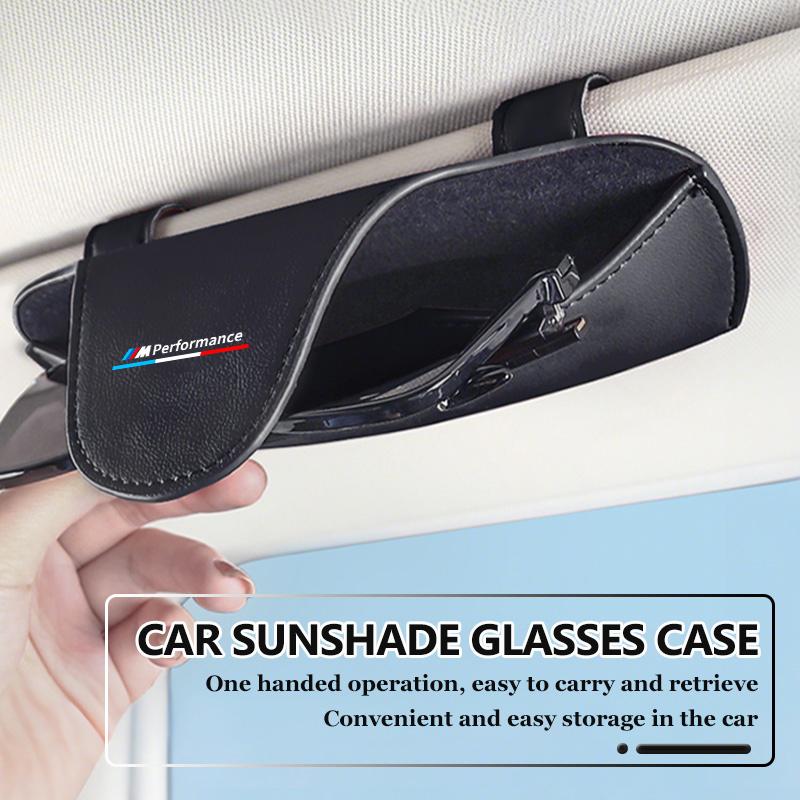 Car Sunglasses Holder Case Leather Eyewear Cover Portable Glasses Box Bag For BMW 1 2 3 5 7 Series X1 X2 X3 X4 X5 X6 G20 G30 G11