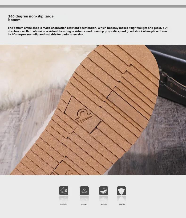 Dam Äkta Läder Pälsfodrade Vinter Snöstövlar 5951