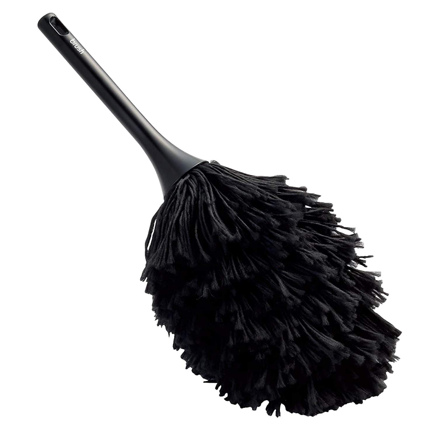 ELECOM Cleaner Normal Hanging Dust Black Brush, Anti-Static Brush, Anti-Static Fiber, Type, Storage, Washable, Removal, KBR-AM012AS