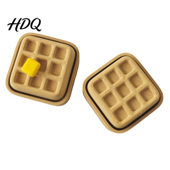 Desktop Decorative Ornament Keychain Pendant Mechanical Balance Figurine 3D Printed Modern Artistic Modeling Piece Stress Relief Fidget Toy Waffles