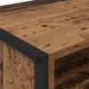 Shoe Cabinet with Storage Rustic Wood Finish 60 x 35 x 44 cm Engineered Wood