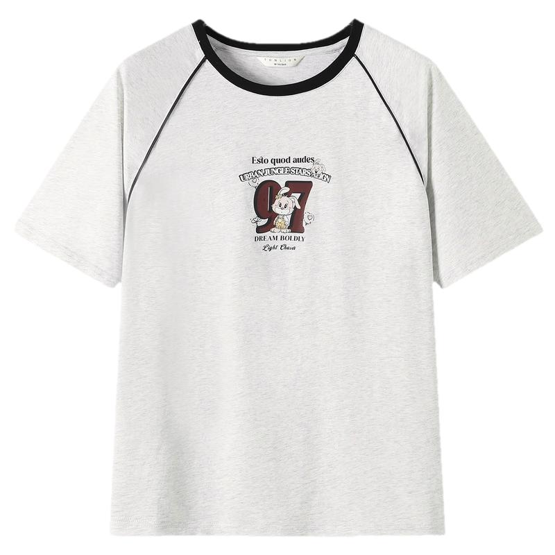 TonLion Women s Summer Raglan T-Shirt S