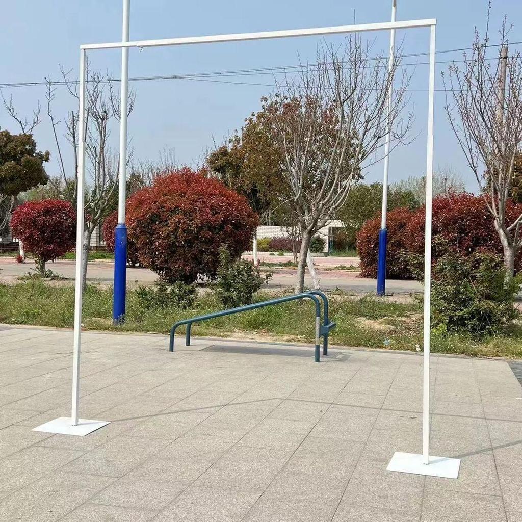 Golden Wrought Iron Wedding Arch Telescopic Stand for Stage Decoration