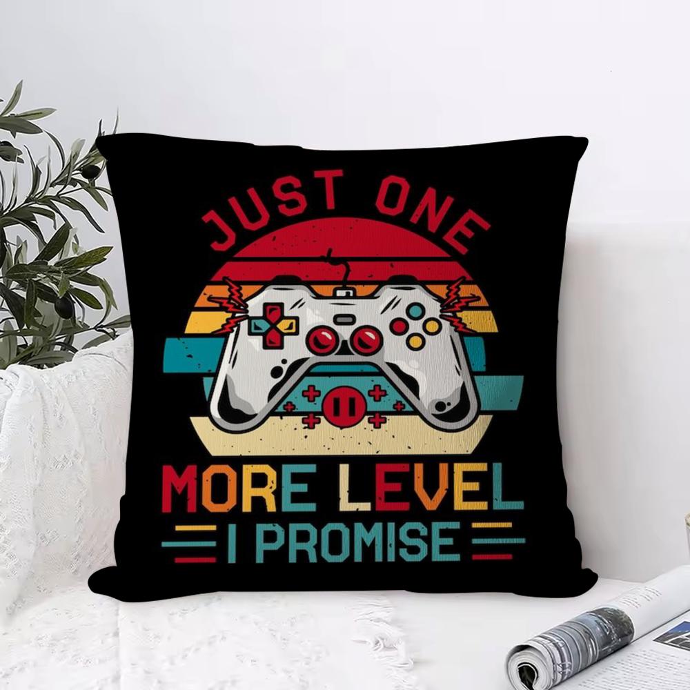 

Colorful Graffiti Game Gamepad Pillow Case Ultra Soft Skin Friendly Fabric Cloud Like Comfort & Concealed Zipper 12x12Inch