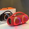 Haut-parleur Bluetooth portable étanche haute puissance, lumière colorée RVB, caisson de basses sans fil, stéréo 360°, surround TWS FM, boom box