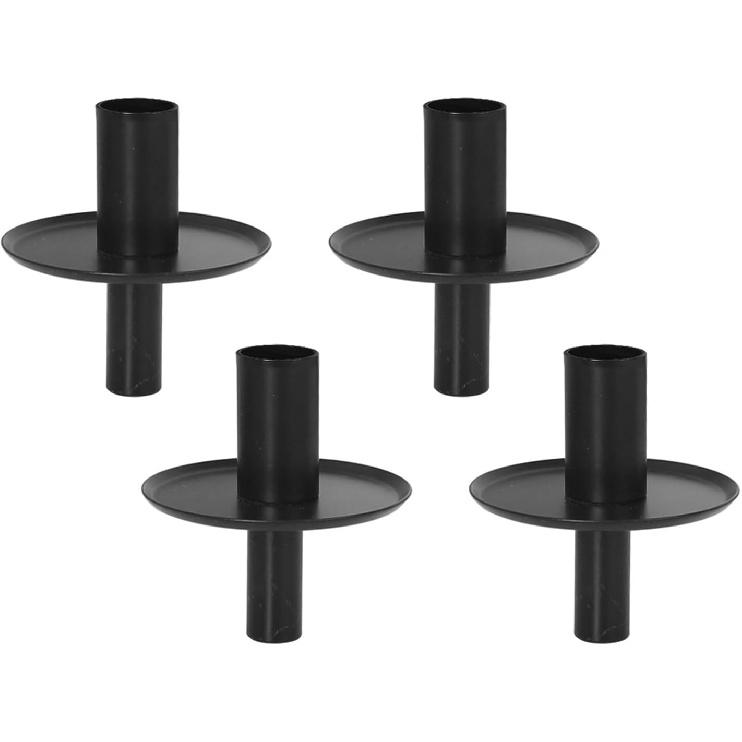 Set of 4/8 Metal Candle Holders for Wine Bottle Insertion Taper Candle Stand Candlestick Adapter Centerpieces Decors