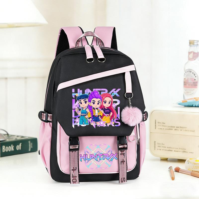 Kpop Dämonenjäger Rucksack für Junge Mädchen Schülerin Teenager Schultaschen Damen Herren Rucksack Kawaii Reise Rucksack Mochila Hohe Qualität Geschenk