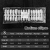 300 Pcs/Bag Fake Nail Tips Matte Coverage Transparent False Nails Tips Gel Nails Extension Diy Practice Nail Tool