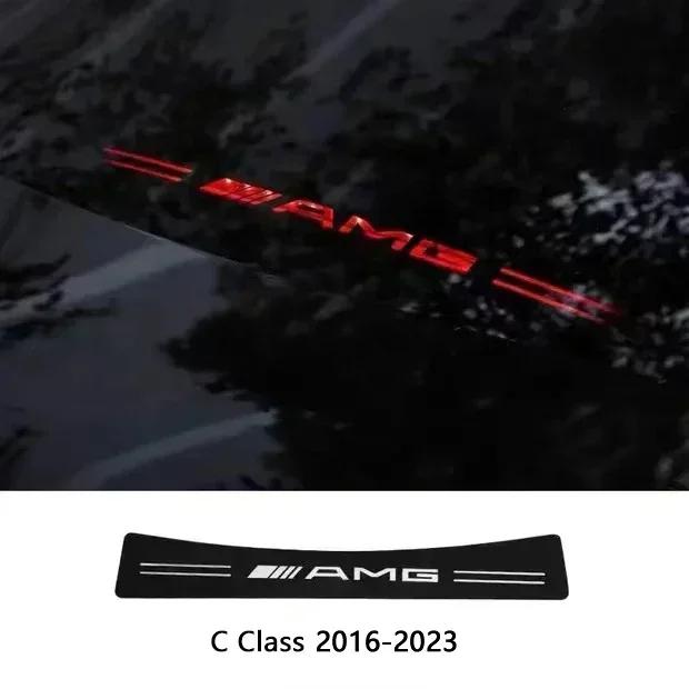 1pcs Car LOGO Accessories Brake Light Projection Board Sticker Emblem Decals For Mercedes benz AMG A C E Class W204 W203 W205 FD1