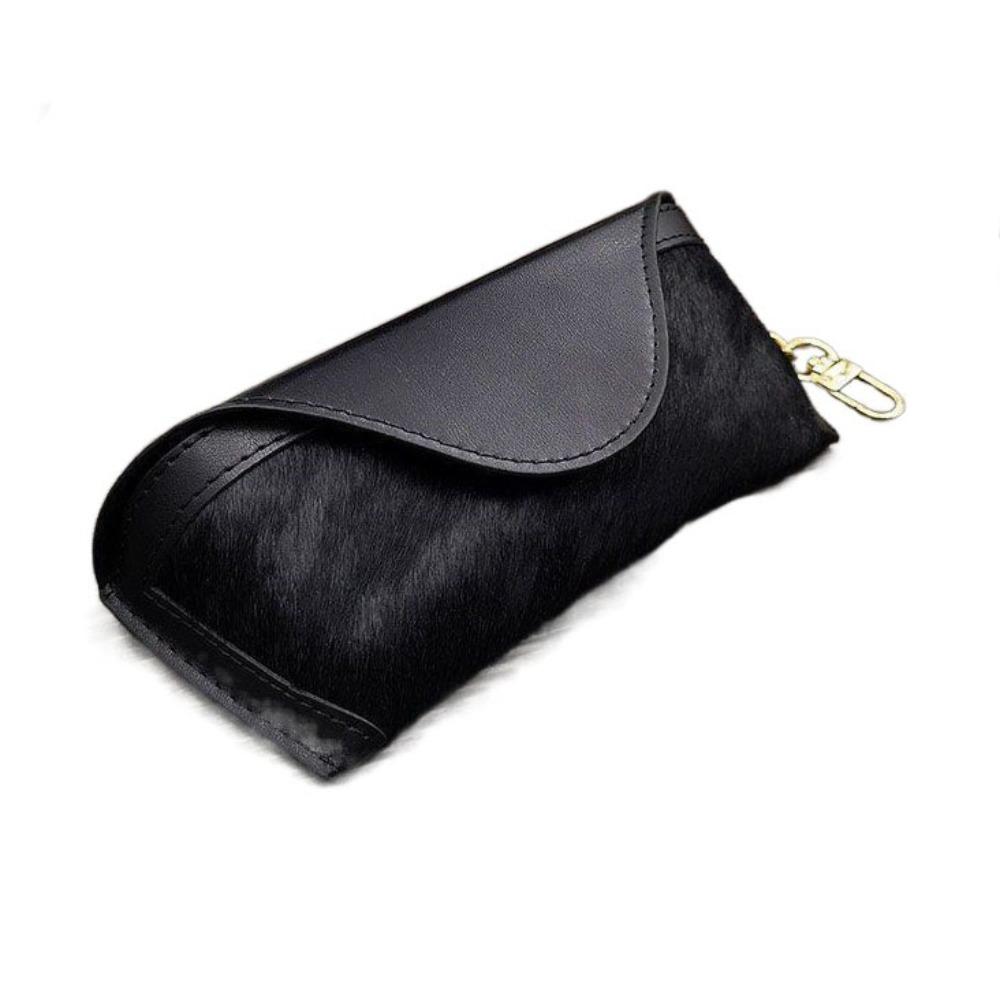 

Plush Glasses Storage Bag Leopard Print Sunglasses Eyeglass Bag Pu Leather Glasses Bag Outdoor чорний