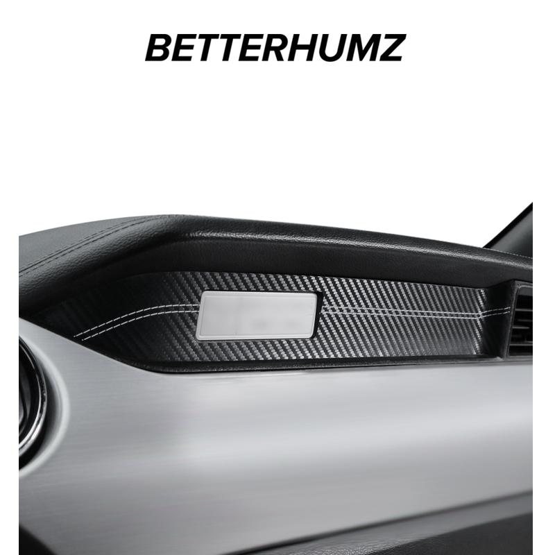 Für Ford Mustang 2015-2023 Hergestellt aus Alcantara Auto-Innenraum Armaturenbrett Verkleidungsleisten Instrumentenaufkleber Tuning-Zubehör