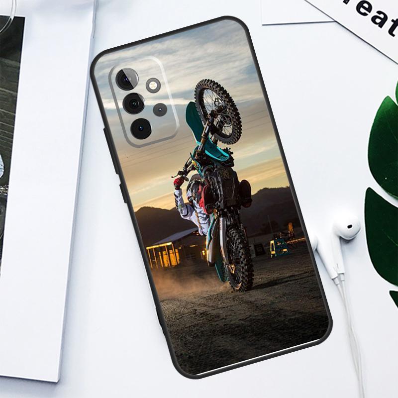 Custodia per telefono Moto Cross motorcycle sports Per Samsung Galaxy A13 A53 A33 A54 A34 A14 A55 A35 A15 A05 A06 A16 A22 A32 A52