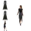 Adult Dark Vampire Costume For Women With Polyester Fabric And Lace Detailing For Cosplay