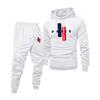 Men's Printed Hooded Sweatshirt And Sweatpants Casual Sports Suit