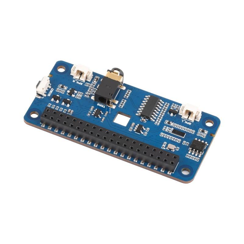 DA7212 I2S Audio HAT Type B for Raspberry Pi, Stereo Encoding/Decoding, Onboard Speaker Headers and EEPROM Chip