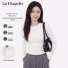 La Chapelle Women's Round Neck Slim Fit Long Sleeve T-Shirt
