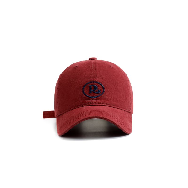 

New Arrival Early Spring and Summer K-style Ins Easiest for Match Casual Peaked Baseball Hat Makes Face Look Smaller Embroider Sun Protection Sunshade Red