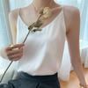Summer Camisole Slim Vest Sexy Women Sleeveless V-Neck Gray Tee Tank Tops Female Solid Black/White Korean Crop Tops Y2k