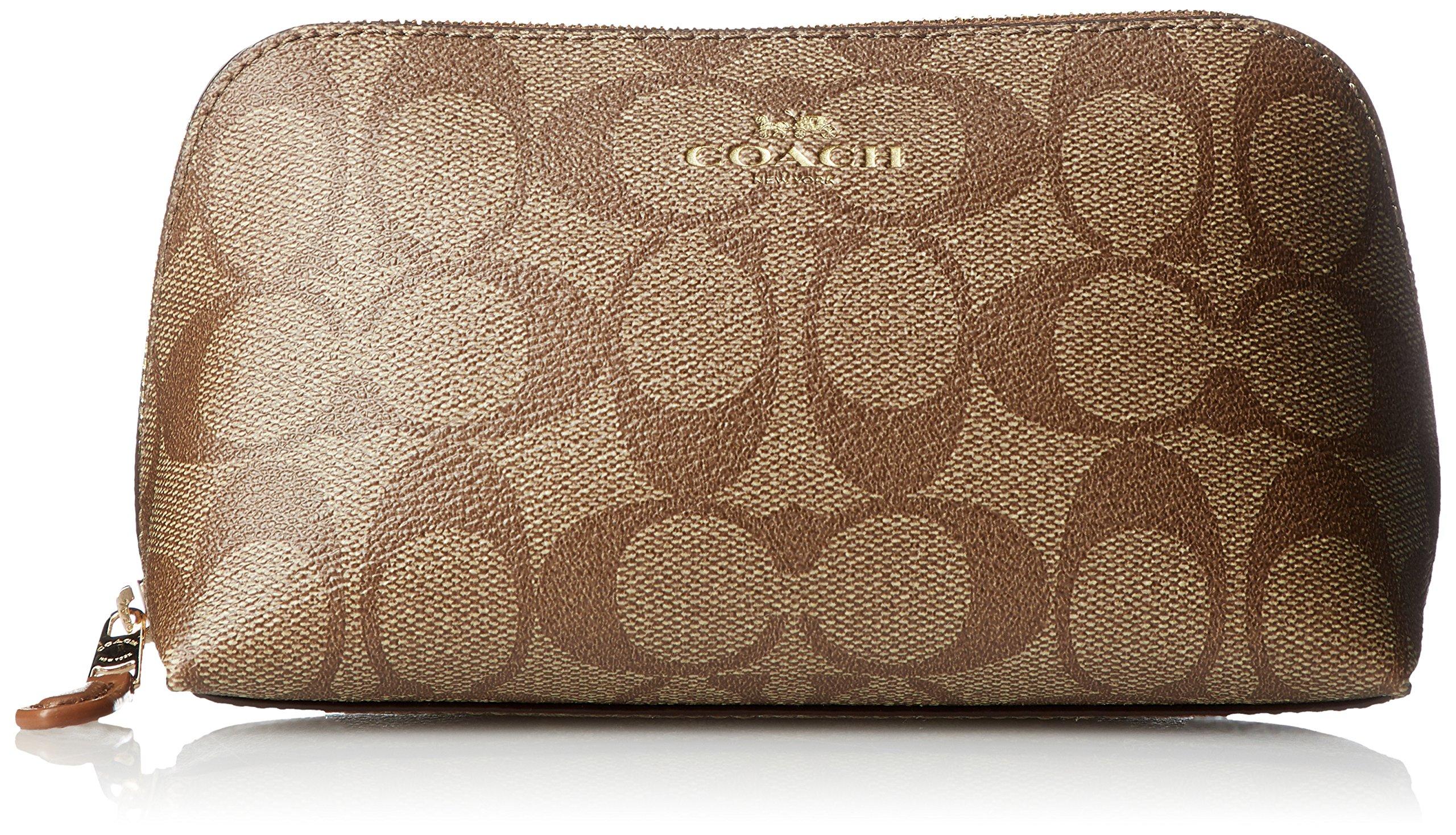 

Pouch F53385 Signature PVC Canvas [Coach] Khaki/Saddle [Item]