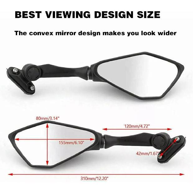 Motorcycle Rear View Mirror for Kawasaki Ninja 250 250SL 300 ZX6R H2R 2013-2016 NINJA 400 650 1000 2017-2020 Moto RearView