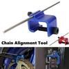 Universal Motorcycle Chain Alignment Tool Aluminium Sprocket Chain Adjustment Tool Fast and Accurate Motorcycle Chain Alignment