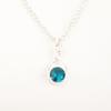Apatite Gemstone 925 Sterling Silver Jewelry Handmade Pendant 1.13" Gift For Mom CP-25-10