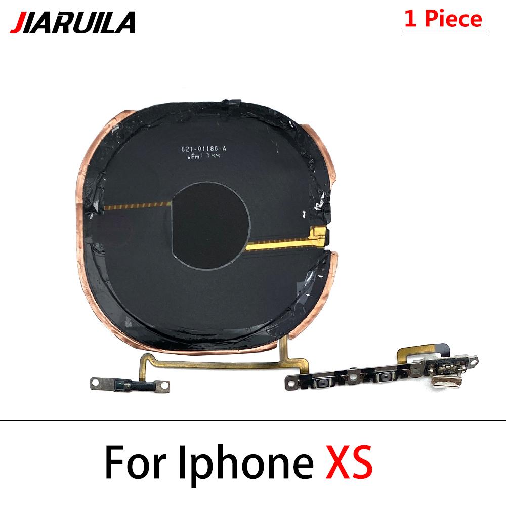 NEW For iPhone X XR XS MAX 11 Pro Max 8 Plus SE 1111 Wireless Charging Chip NFC Coil Charger Panel Sticker Volume Flex Cable