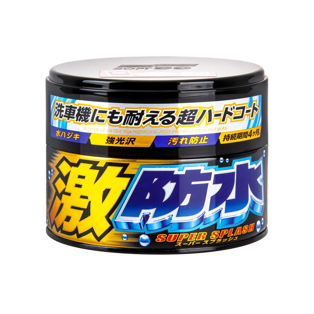 SOFT99 Ultra Waterproof Dark for Protecting and Polishing Automotive Includes Sponge Wax, & Metallic, 300g, Paint, (Product Code 00347)