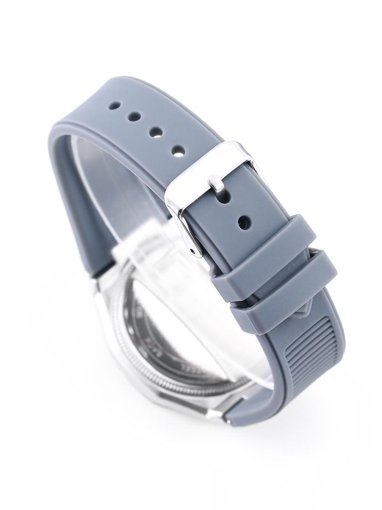 Denvosi Men's Quartz Watch - Octagon Case Silicone Strap Waterproof Wristwatch with Date Function Casual Business Fashion Wat