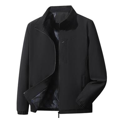 Men's Loose and Versatile Oversized Stand Up Collar Casual Jacket, Men's Outerwear