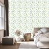 Watercolor forest plants wallpaper for living room and bedroom 50x1000