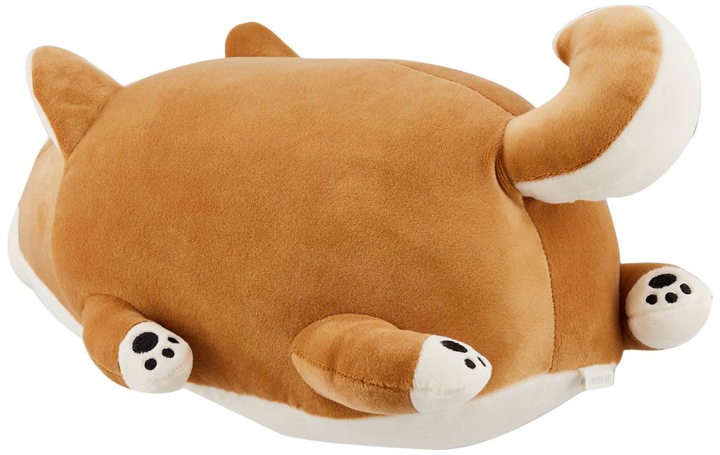 Livheart Cojín Cilíndrico de Poliéster Animal Malvavisco Kotaro el Peluche Shiba Inu (Longitud total aproximada. 27cm) 48656-44