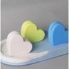 Heart Card Holder Silicone Mold DIY Concrete Cement Business Making Plaster Resin Casting Mould Home Handicraft Desktop Decor