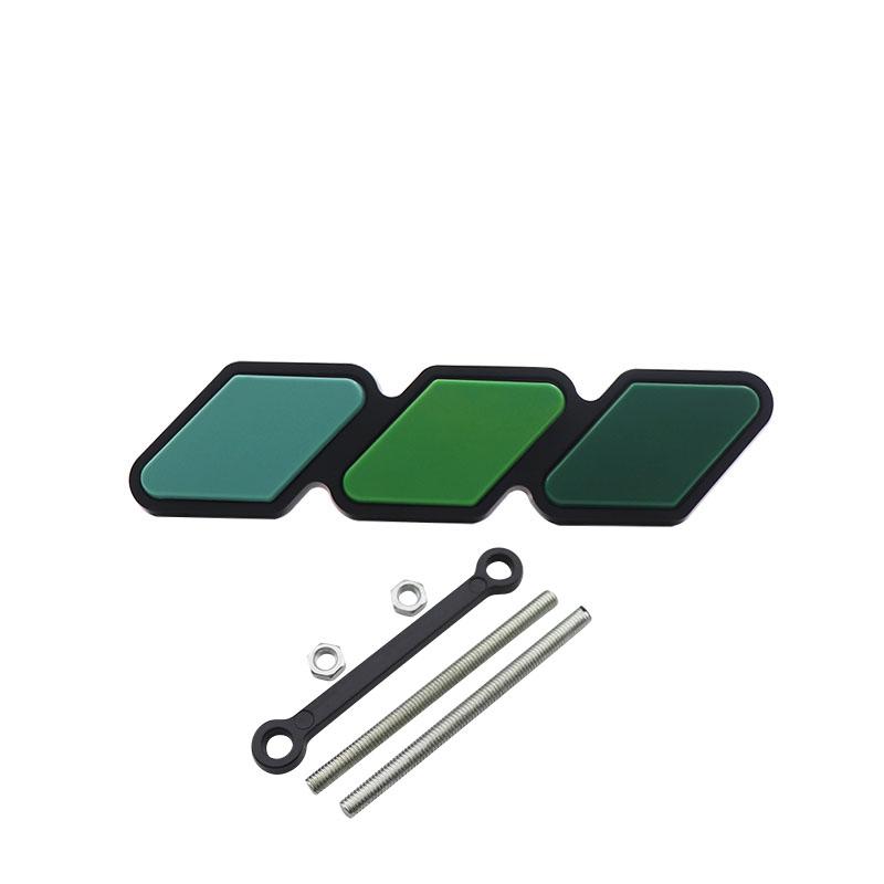 3 Colors Grille Badge Car Three-color National Flag Grille Emblem Mesh Slotted Grill Auto Badge Accessories