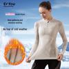 Women's Quick-Dry Breathable Warm Sports Shirt for Autumn/Winter - Ideal for Skiing, Mountaineering, Hiking