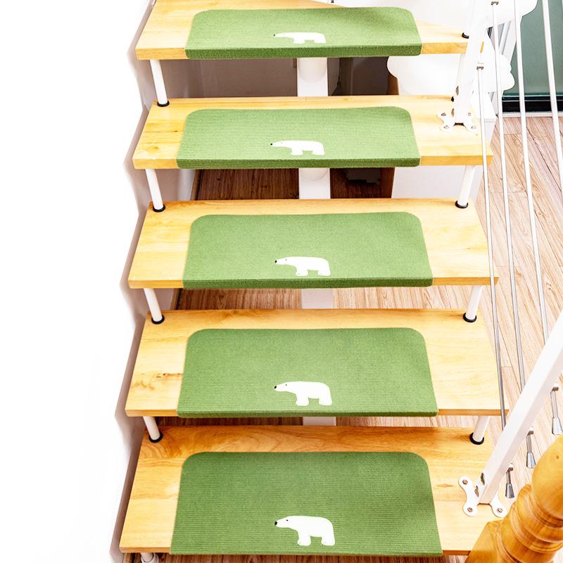 Luminous Anti-Slip Self-Adhesive Stair Tread Carpets for Solid Wood Floors