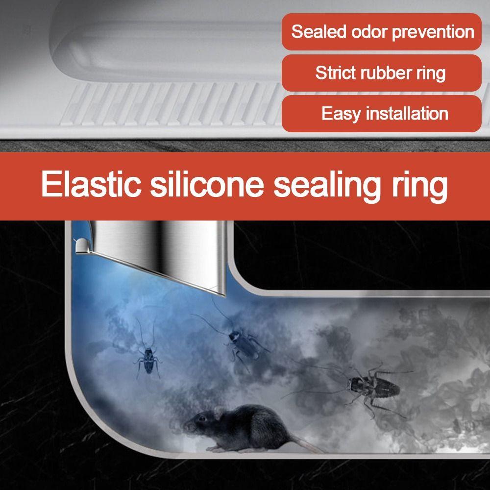 Prevent Backflow Toilet Odor Stopper Stainless Steel Sewer Anti-smell Plug  Bathroom Fitting