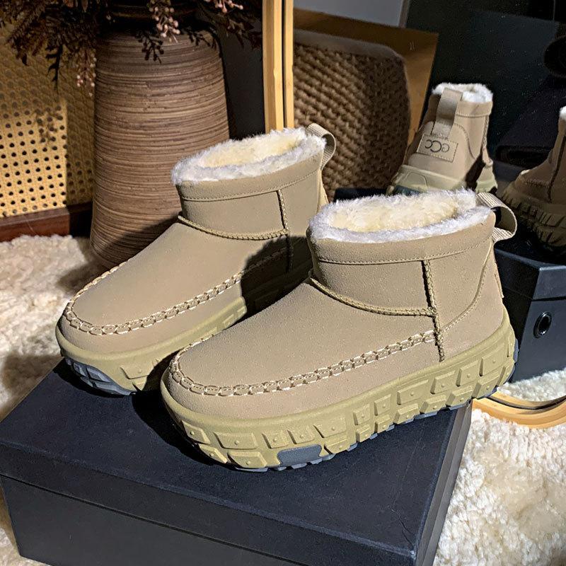 

Теплая повседневная обувь хлопковая обувь бархатные высокие зимние ботинки женские 2025 зима новая студенческая ins корейская версия высокие ботинки 40