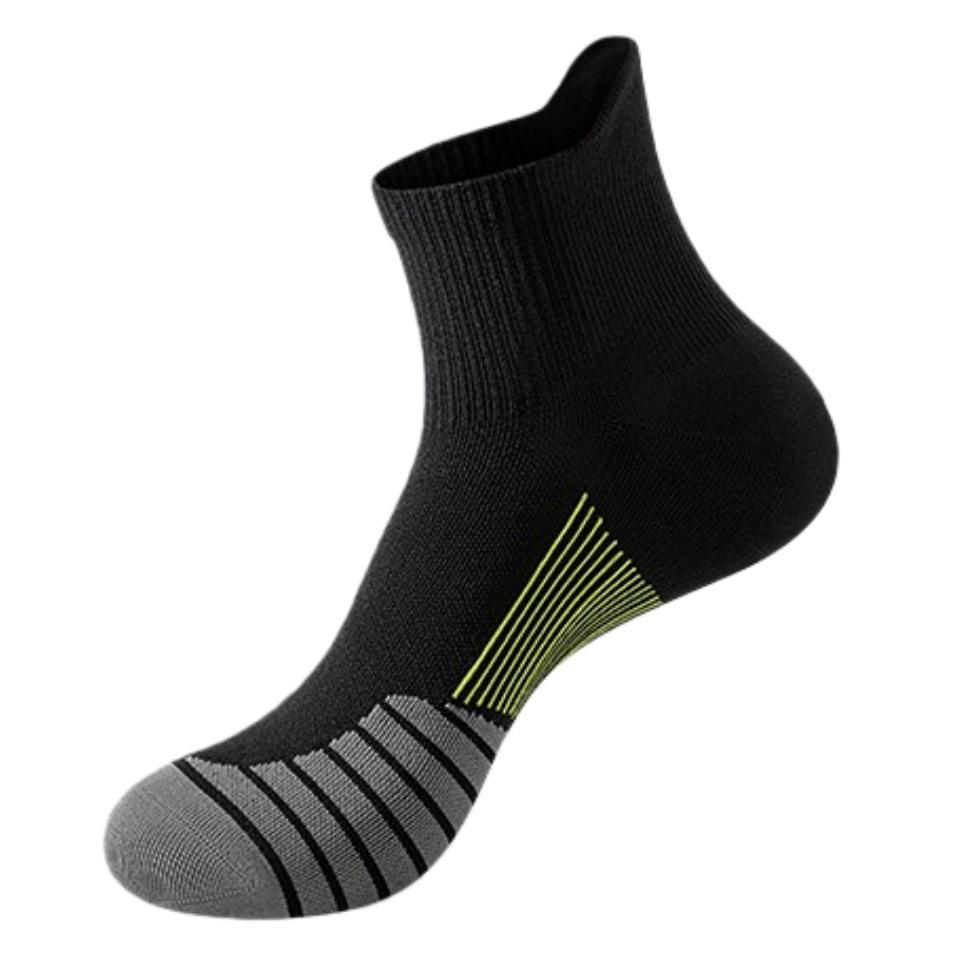Men's Professional Marathon Running Socks - Quick-drying, Compression, Non-slip, Mid-calf Sports Socks for Spring and Autumn Training